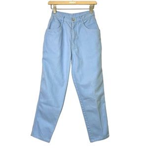 Vintage Gitano High Rise Tapered Blue Crop Pants Mom Jeans Women Size 10 Short